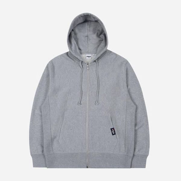 Chaquetas Fila Hombre Gris - Small Linear Hooded Zip - España 630597WXO